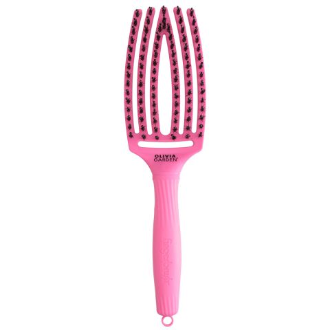 Olivia Garden - Fingerbrush Boar&Nylon - Pink Granita