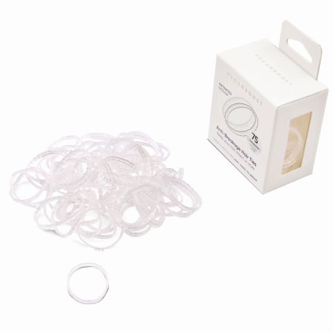 Veganboost - Anti-Breakage Hair Ties - White