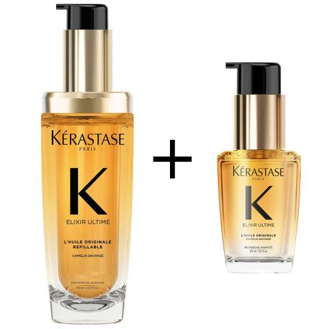 Kérastase - Elixir Ultime L'Huile Originale Refillable Hair Oil 75 ml + 30 ml - Set