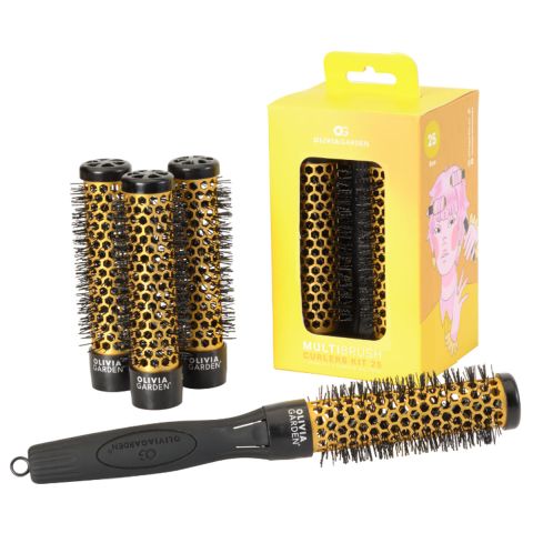 Olivia Garden - Multibrush Curlers Kit - 25 mm 