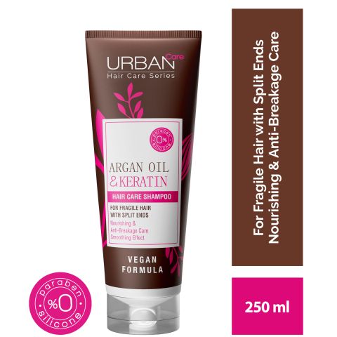 Urban Care - Argan Oil & Keratine Shampoo - 250 ml