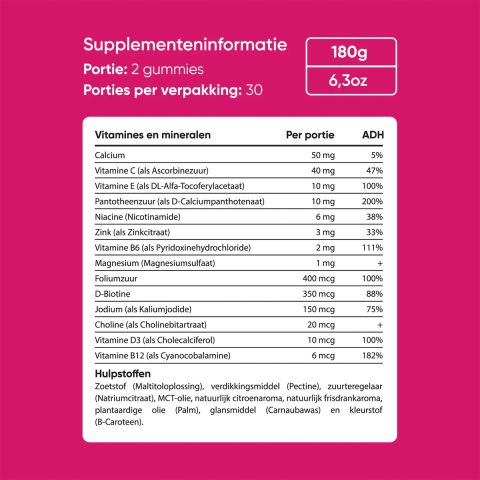 Veganboost - Haarvitamine Mommy - 60 stuks 