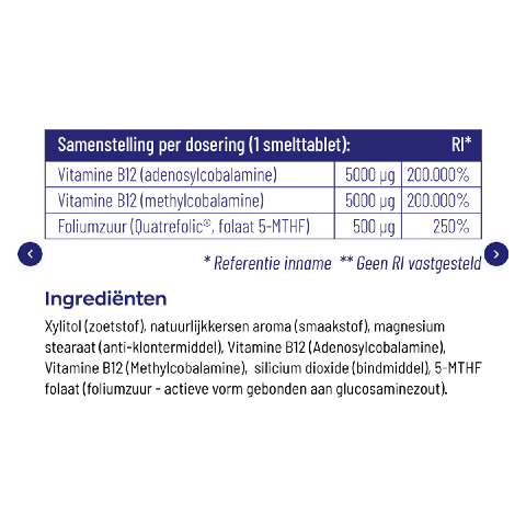 Vitakruid - B12 Combi 10.000 - 120 Smelttabletten